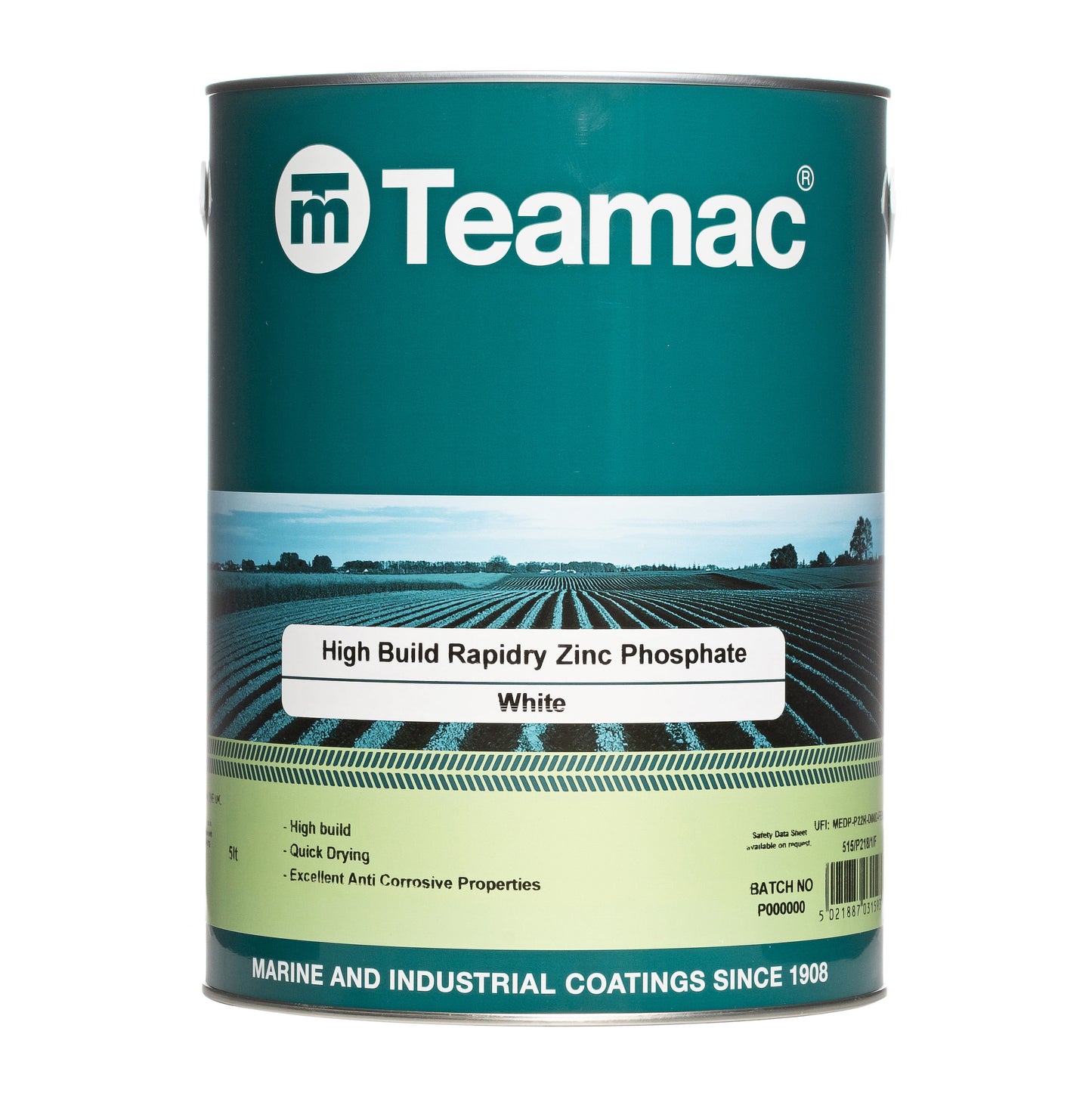 Rapidry High Build White Zinc Phosphate 5L