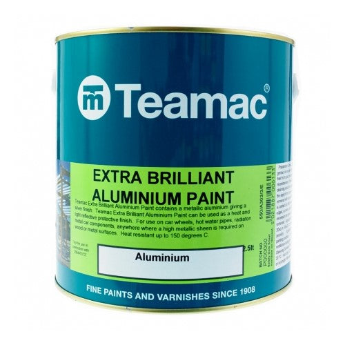 Teamac Extra Brilliant Aluminium Paint 1L