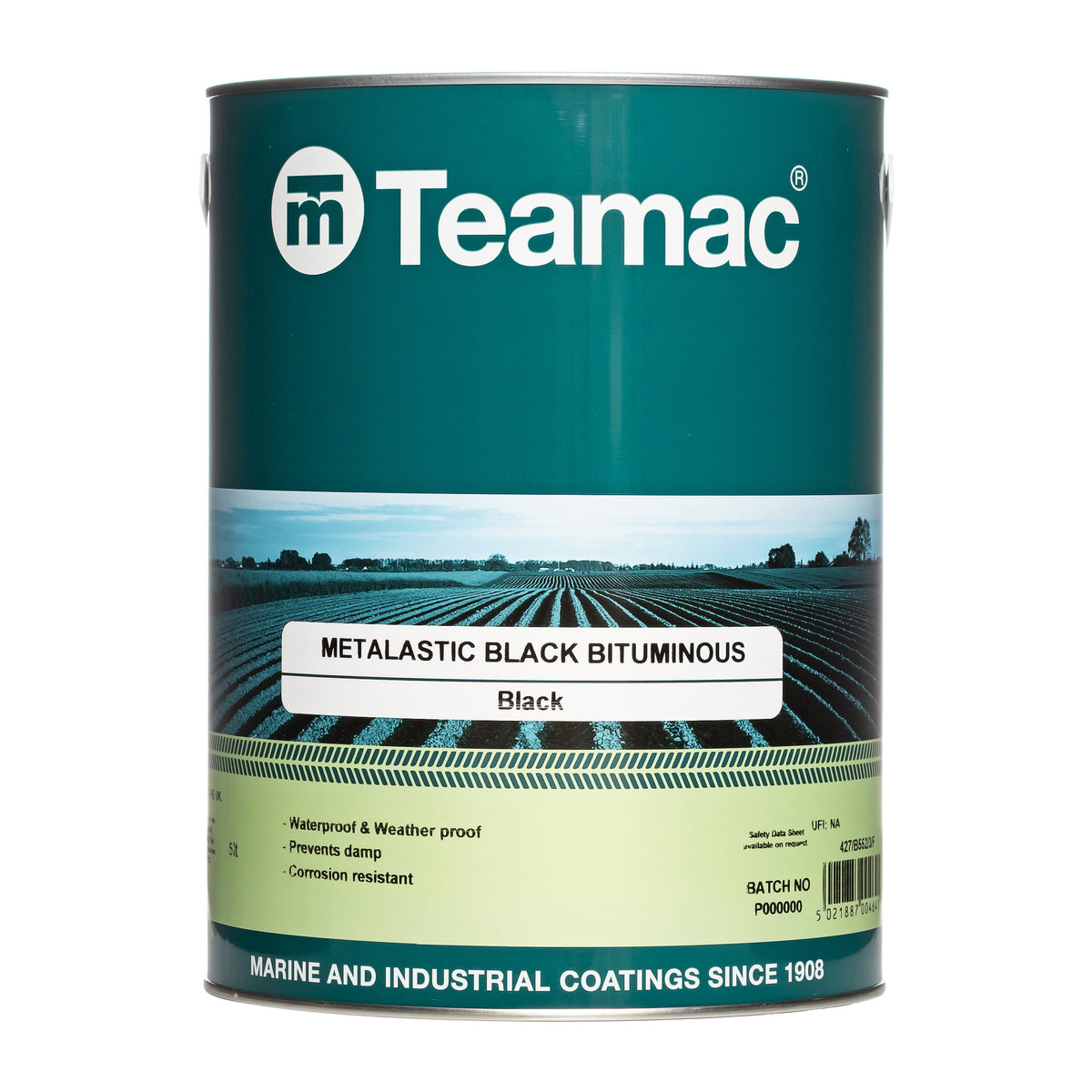 Bituminous Enamel Teamac Metalastic Black Bituminous 1L
